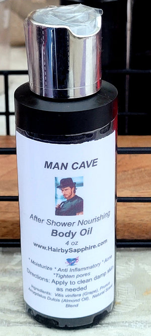 Cave Man Nourishing After Bath and Shower Body Oil - 4 oz