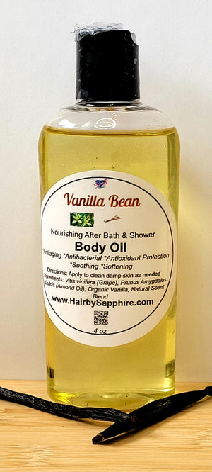 Vanilla Bean Nourishing After Bath & Shower Body Oil- 4 oz